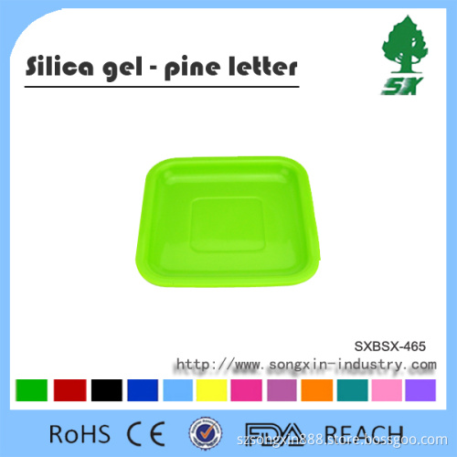 Square Shape Food Silicone Tray/Plate/Disk